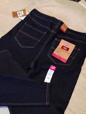 Women's Dickies Dark Blue Jeans 5 Pocket Skinny 15/32